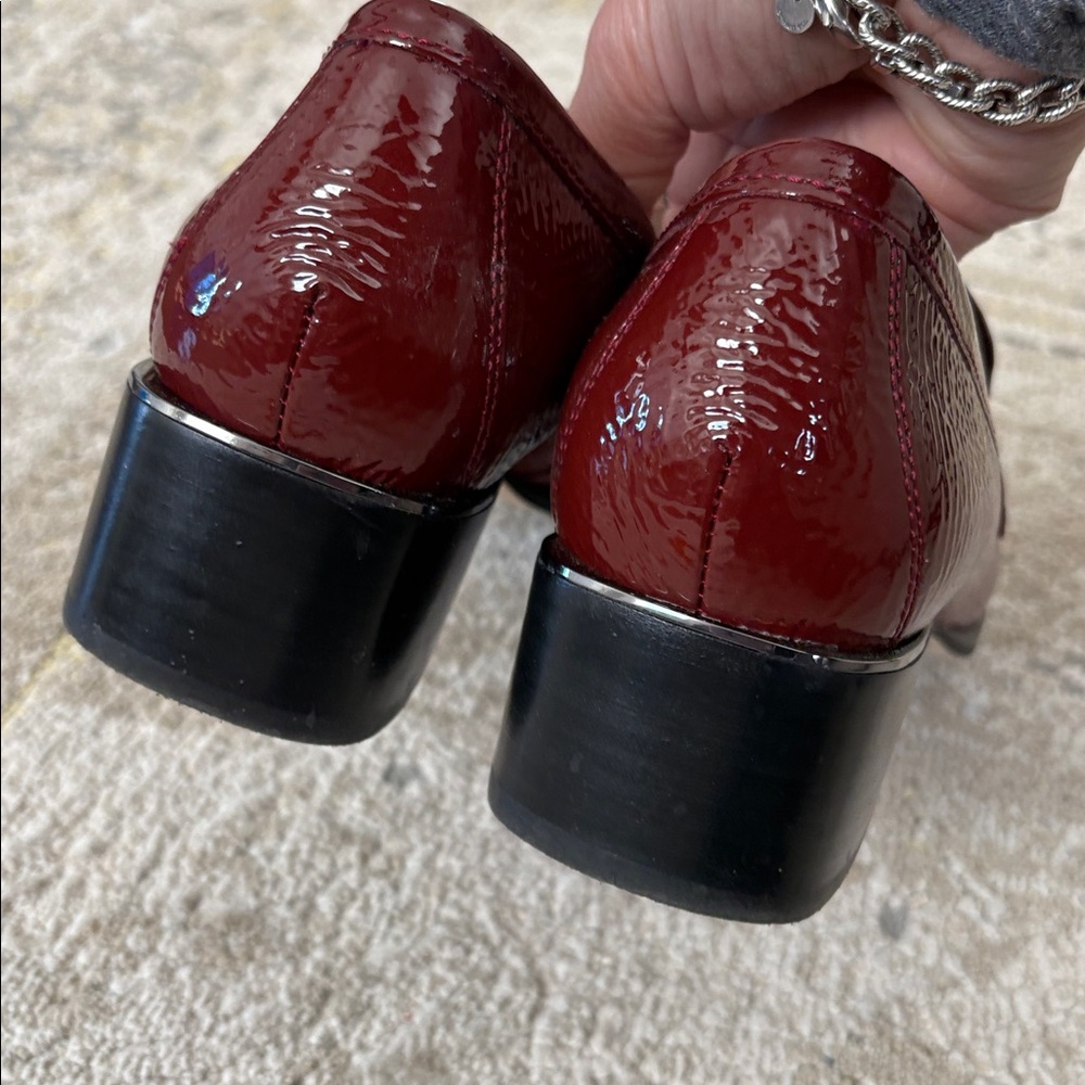 Donald Pliner Avici Patent Leather Heeled Loafer - Picture 5 of 11